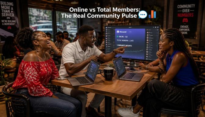 Naija youth comparing Discord online vs total count