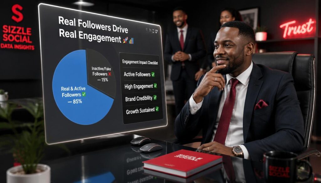 Chart showing active engagement