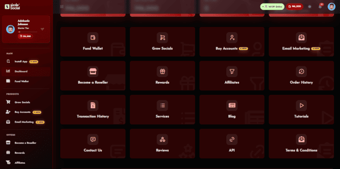 A screenshot highlighting standout features