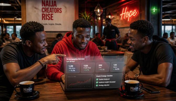 Nigerian creators fixing TikTok growth issues