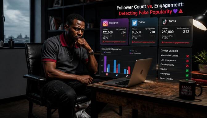 Nigerians analyzing follower patterns