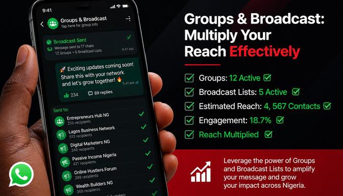 Screenshot of WhatsApp group sharing