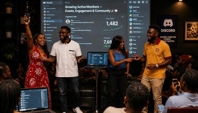 Naija creators boosting Discord online vs total members