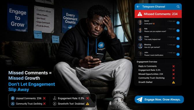 Nigerians ignoring Telegram comments.
