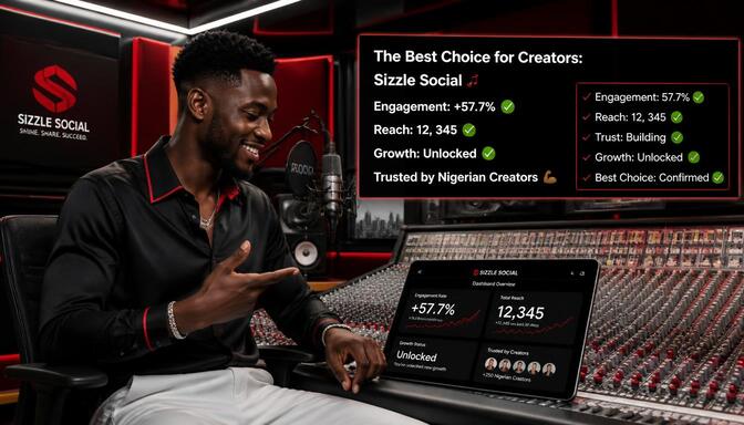 Influencer at music studio
