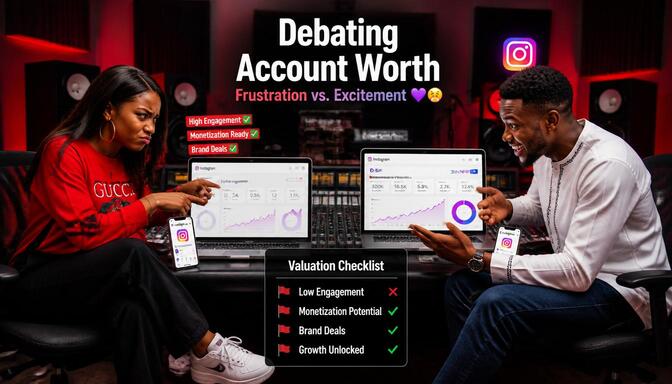 Factors affecting Instagram account value