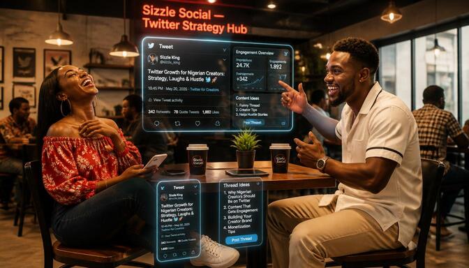 Nigerian creators discussing Twitter growth