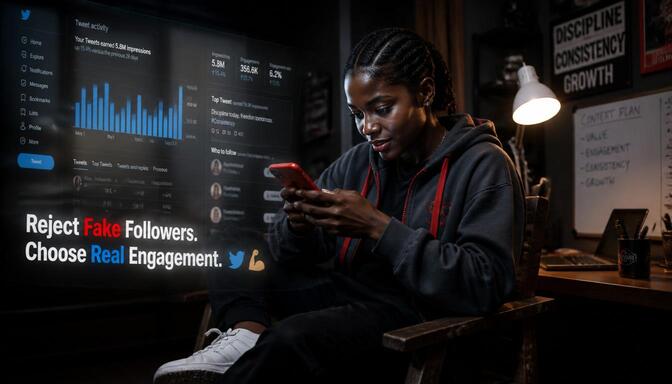 Nigerian creator avoiding fake followers