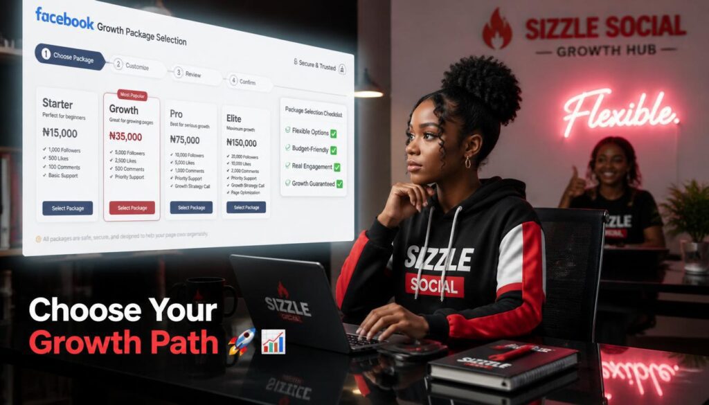 Nigerian creator choosing package.