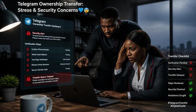 Telegram ownership transfer risks.