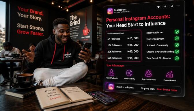 Personal Instagram account costs in Nigeria