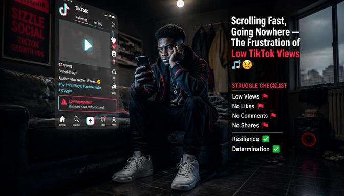 Why TikTok views are low