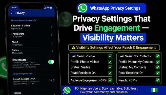 Screenshot of WhatsApp privacy settings