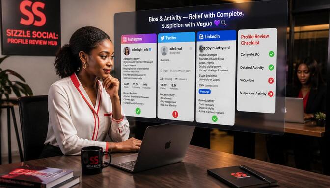 Nigerians checking profile completeness.
