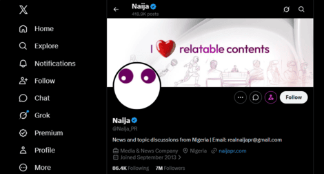 Nigerian profile setup