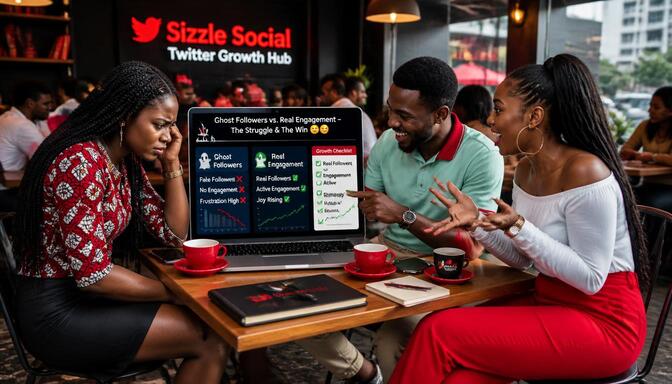 Nigerian Twitter users comparing active vs ghost accounts