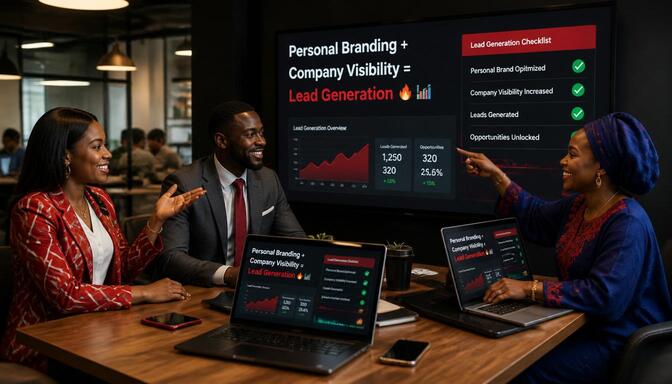 Nigerian entrepreneur with company page