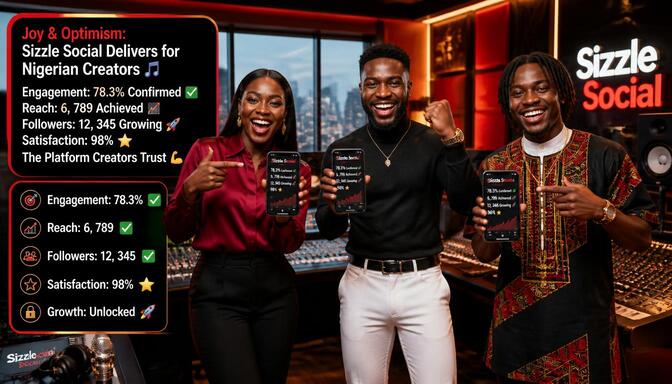 Nigerian creators exploring Sizzle Social.