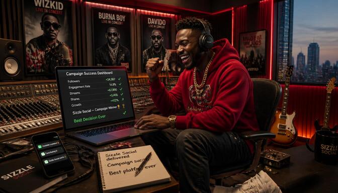 Nigerian influencer enjoying reliable SMM panel services