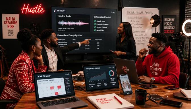 Nigerian creators combining organic and promotion