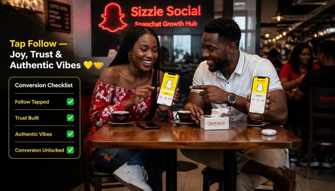 Naija friends tapping follow button