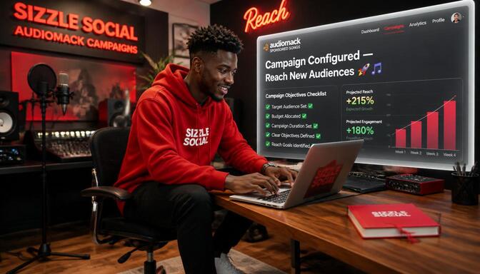 Artist setting up sponsored campaign