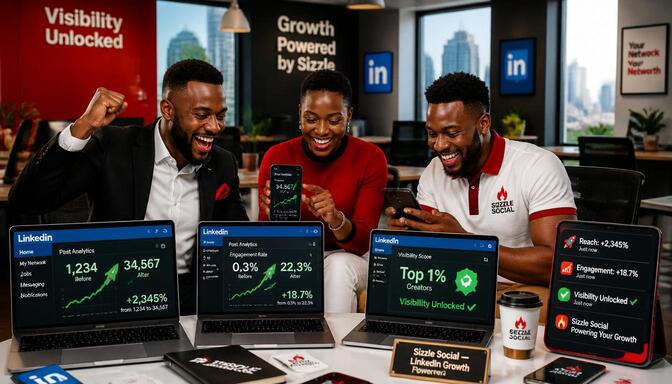 Nigerian professionals growing LinkedIn reach