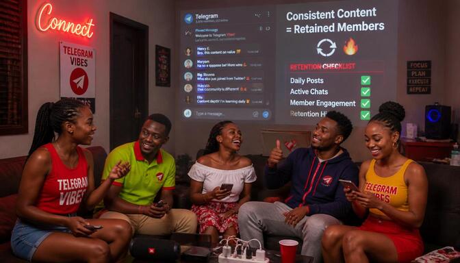 Nigerian youths engaging in Telegram discussions