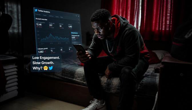 Nigerian creator frustrated with Twitter growth