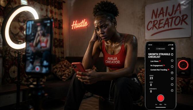 Nigerian creators struggling with stalled TikTok growth