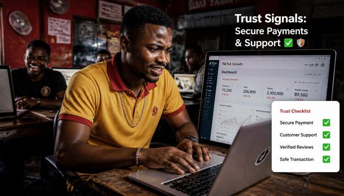 Naija creators checking TikTok growth site