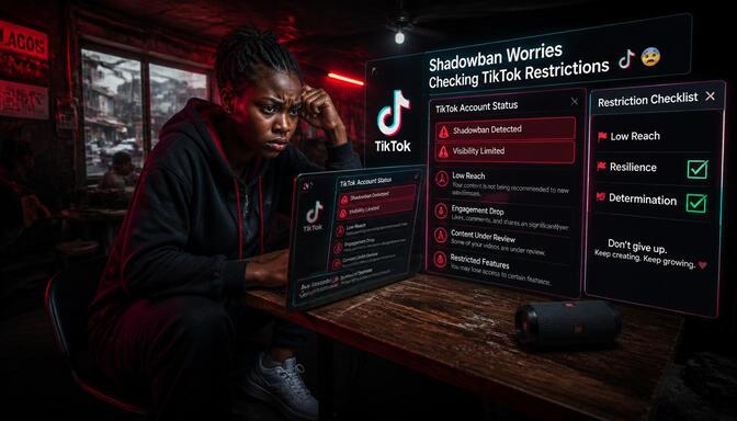 TikTok shadowban views drop