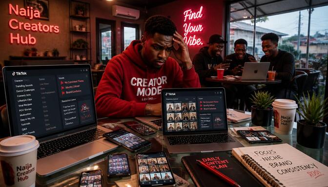 Nigerian creator chasing trends.