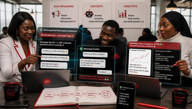 Nigerian marketers using chatbots.