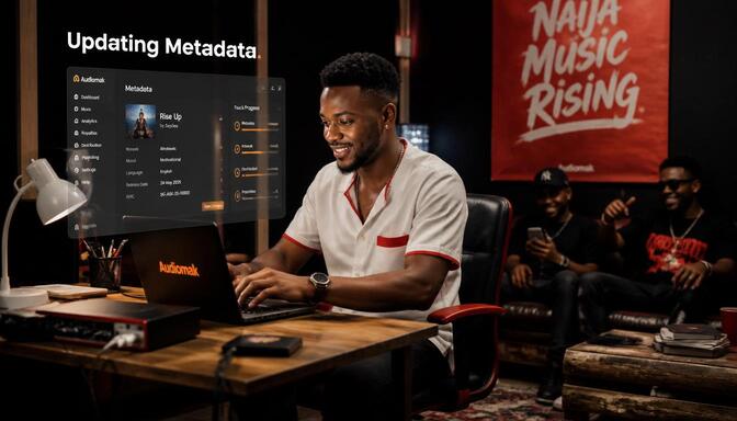 Naija artist updating Audiomack metadata