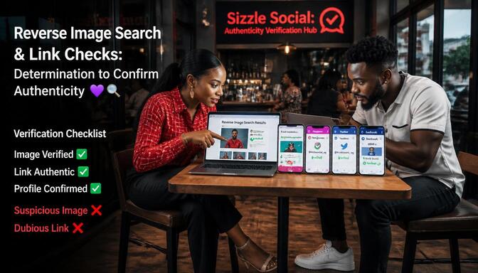 Nigerians verifying images and links