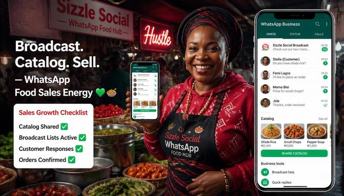 Nigerian vendors leveraging catalogs, quick replies, labels, and broadcast lists to increase sales