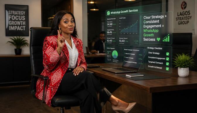 Nigerian marketer planning WhatsApp growth strategy.