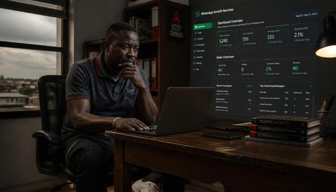 Nigerian SME owner disappointed with WhatsApp growth