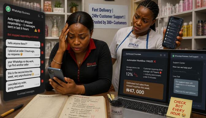 Frustrated Nigerian business owner
