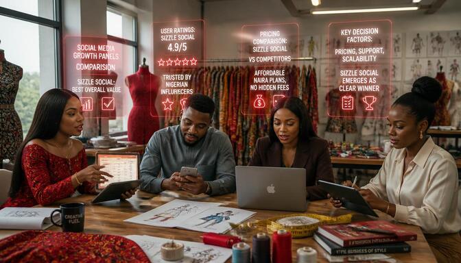 Nigerian influencers discussing SMM panels