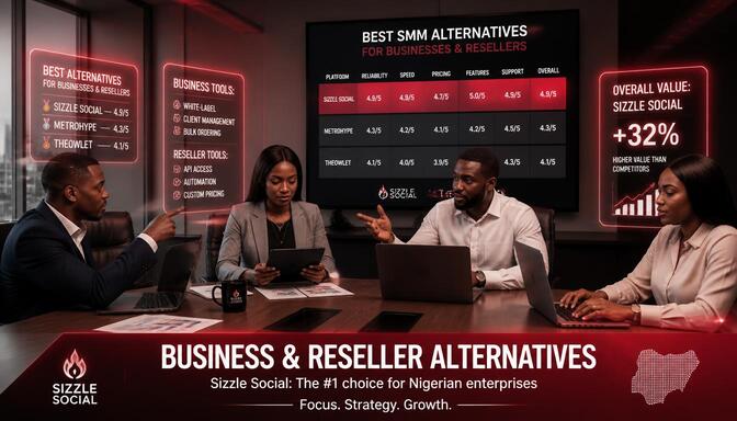Pie chart showing best alternative for businesses