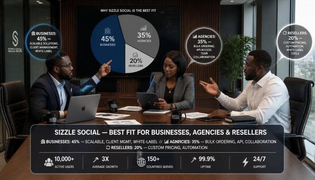 Pie chart of business fit