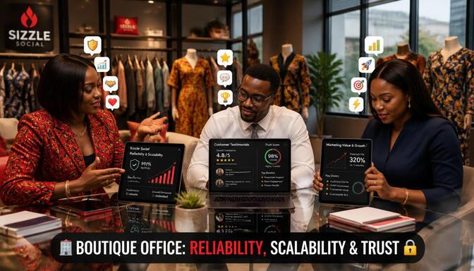 Nigerian entrepreneurs in boutique office setting