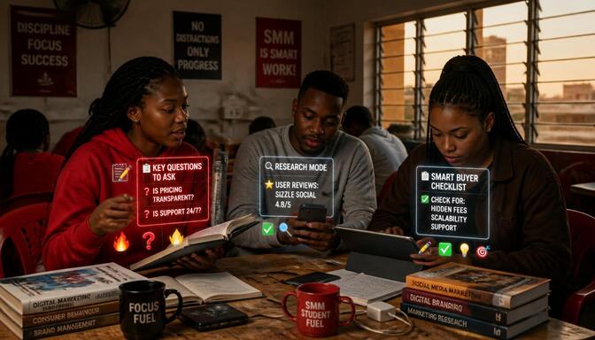 Nigerian students in hostel