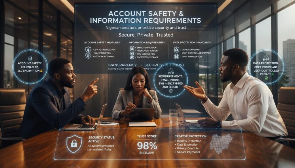 CNG Network account safety infographic Nigeria