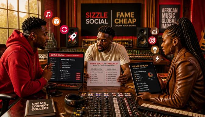 Creators and resellers comparing Sizzle Social vs FameCheap services