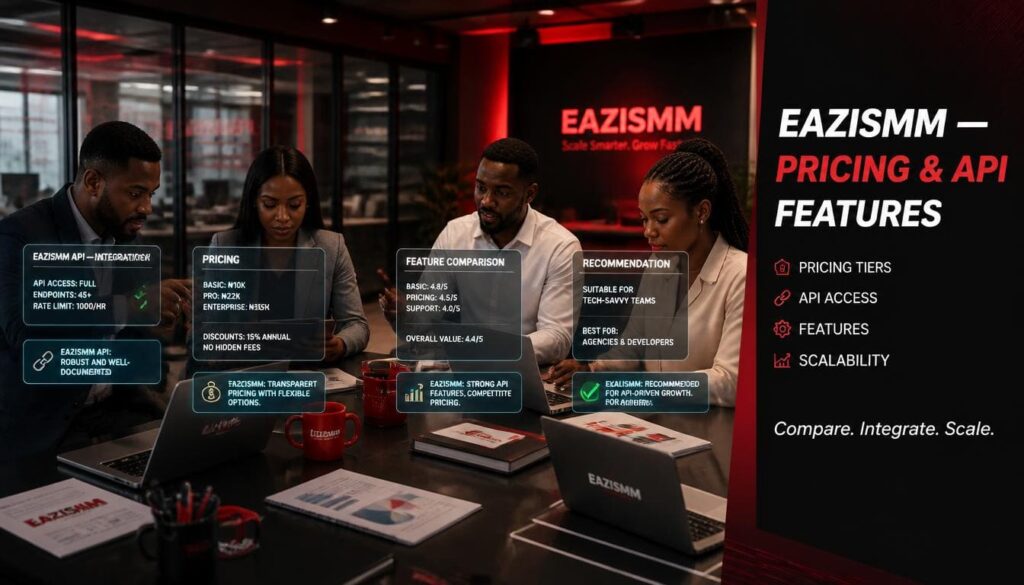 EaziSMM pricing and services Nigeria API panel