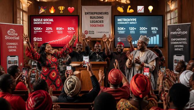 Photo of Nigerian entrepreneurs at townhall