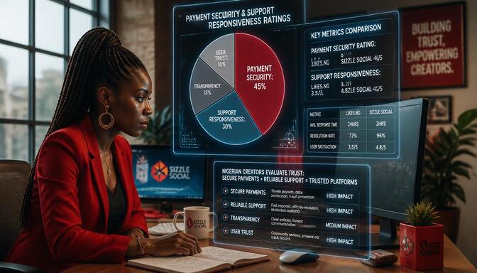 Nigerian creators comparing payment security and support
